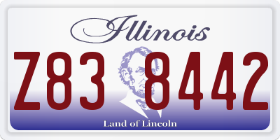 IL license plate Z838442