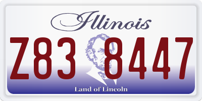 IL license plate Z838447