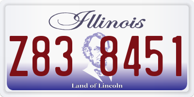 IL license plate Z838451