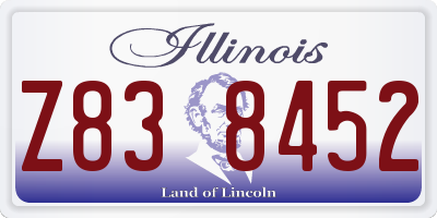 IL license plate Z838452