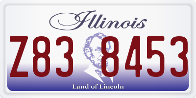 IL license plate Z838453