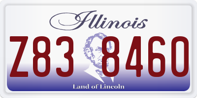IL license plate Z838460