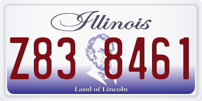 IL license plate Z838461
