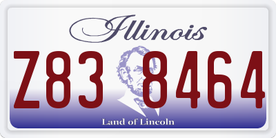 IL license plate Z838464