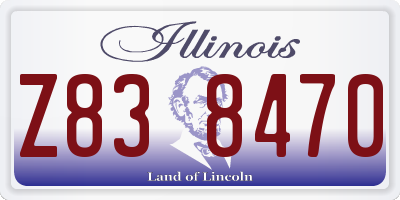 IL license plate Z838470