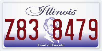 IL license plate Z838479