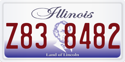 IL license plate Z838482