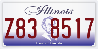IL license plate Z838517