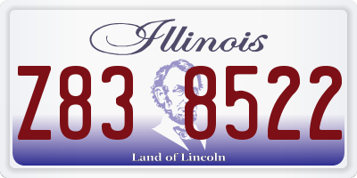 IL license plate Z838522