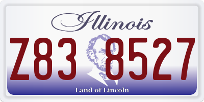 IL license plate Z838527