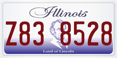 IL license plate Z838528