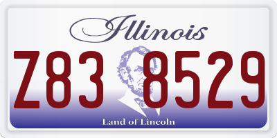 IL license plate Z838529