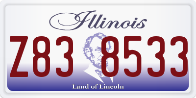 IL license plate Z838533