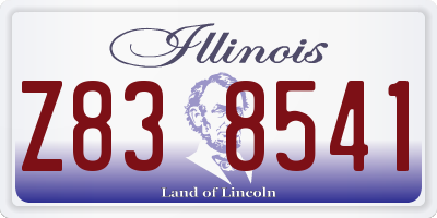 IL license plate Z838541