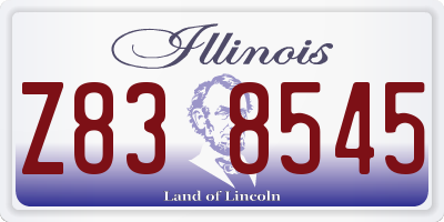 IL license plate Z838545