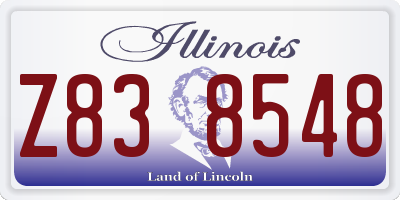 IL license plate Z838548