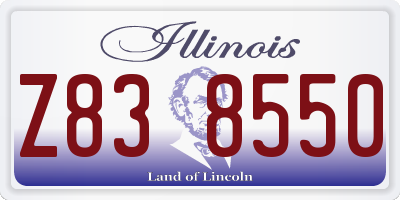 IL license plate Z838550