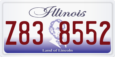 IL license plate Z838552