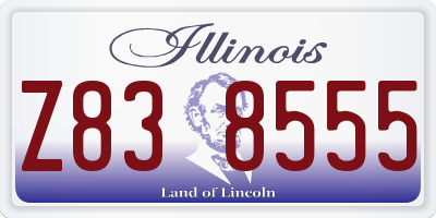 IL license plate Z838555