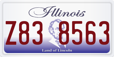 IL license plate Z838563