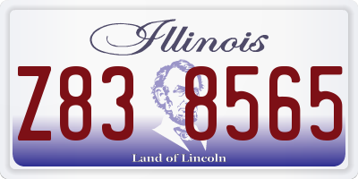 IL license plate Z838565