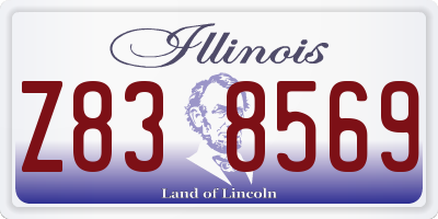IL license plate Z838569