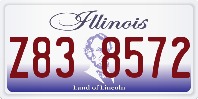 IL license plate Z838572