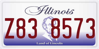 IL license plate Z838573