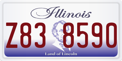 IL license plate Z838590