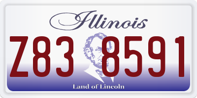 IL license plate Z838591