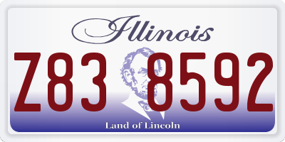 IL license plate Z838592