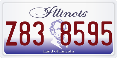 IL license plate Z838595