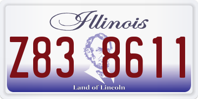 IL license plate Z838611