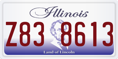 IL license plate Z838613