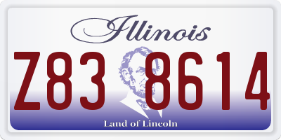 IL license plate Z838614