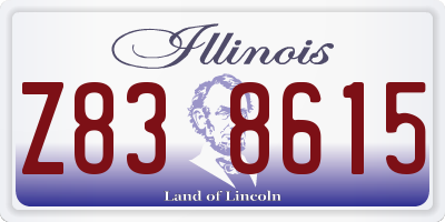 IL license plate Z838615