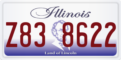 IL license plate Z838622
