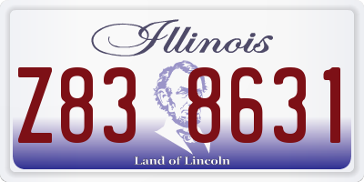 IL license plate Z838631