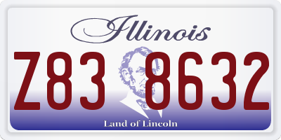 IL license plate Z838632