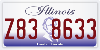 IL license plate Z838633