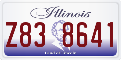 IL license plate Z838641
