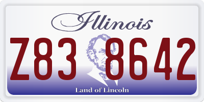 IL license plate Z838642