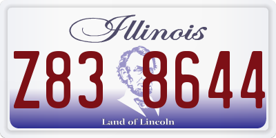 IL license plate Z838644