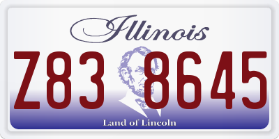 IL license plate Z838645