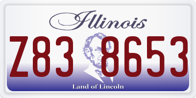IL license plate Z838653