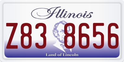 IL license plate Z838656