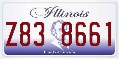 IL license plate Z838661