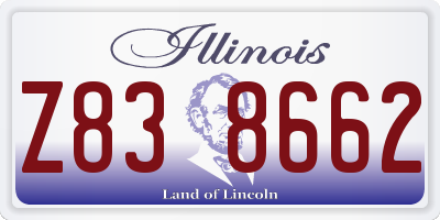 IL license plate Z838662
