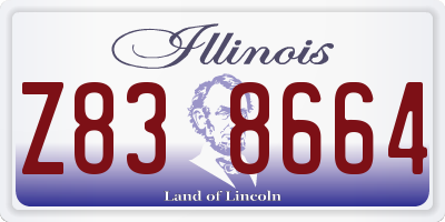 IL license plate Z838664
