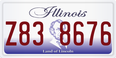 IL license plate Z838676